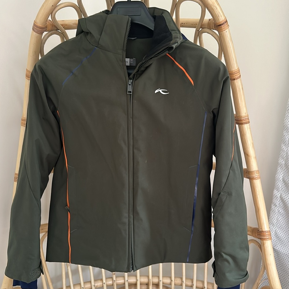 Kjus Boys Formula ski jacket size 152 / 12 - Forest Night